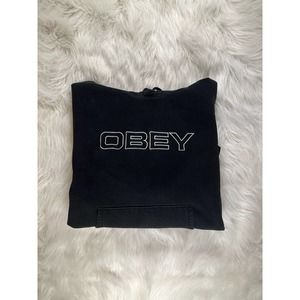 Vintage OBEY Black Hoodie Size M